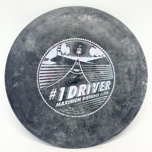 Vist Large View of Product Image Which is Used Lightning 1 DRIVER Disc Golf Driver Black 150g