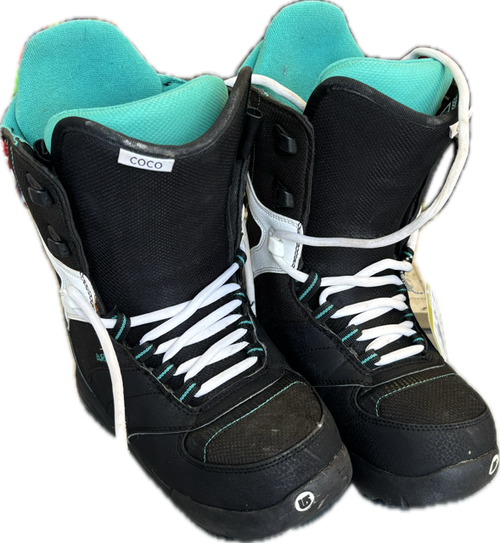 Vist Large View of Product Image Which is Used Burton COCO Womens Snowboard Boots Navy Blue Senior 7