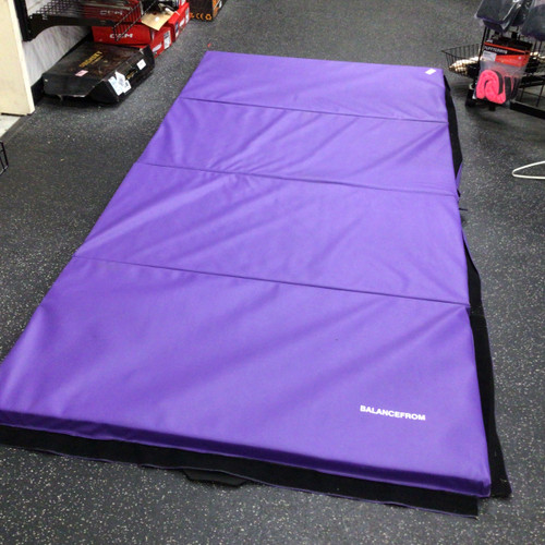 Vist Large View of Product Image Which is Used BALANCEFORM 4X8X2 FOLDING GYMNASTICS MAT Gymnastics Mat Purple