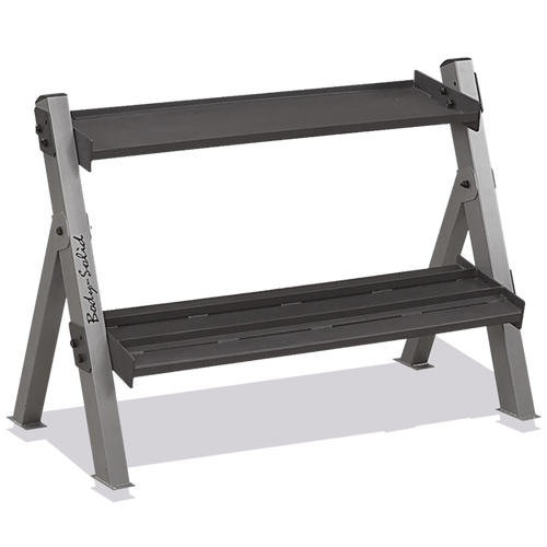 Vist Large View of Product Image Which is Used Body-Solid Dual Dumbbell & Kettlebell Rack
