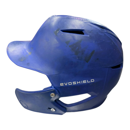 Vist Large View of Product Image Which is Used Evoshield Batting Helmet w/Mask Royal Blue SM