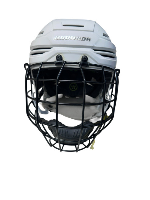 Vist Large View of Product Image Which is Used Warrior ALPHA ONE Helmet Cage Combo White SM