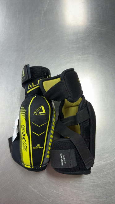 Vist Large View of Product Image Which is Used Warrior ALPHA QX4 Junior Elbow Pads MD