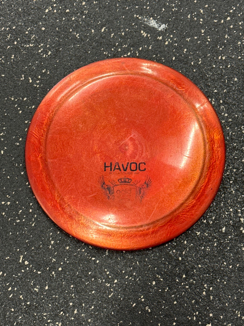 Vist Large View of Product Image Which is Used Latitude 64 HAVOC GOLD LINE Disc Golf Driver Red