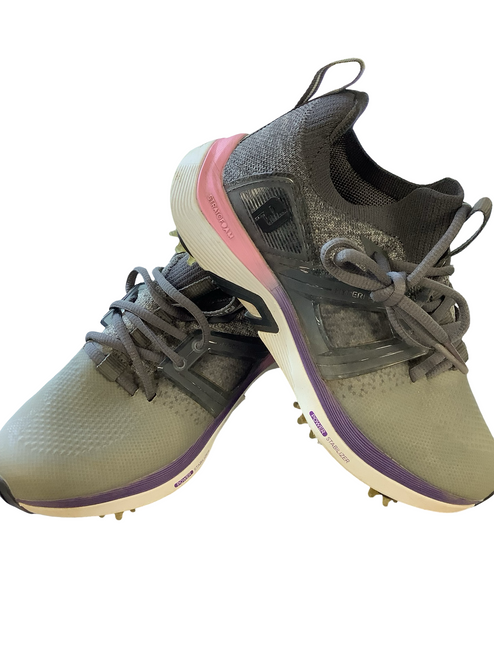 Vist Large View of Product Image Which is Used Foot Joy Womens Golf Shoes Pink Senior 5.5