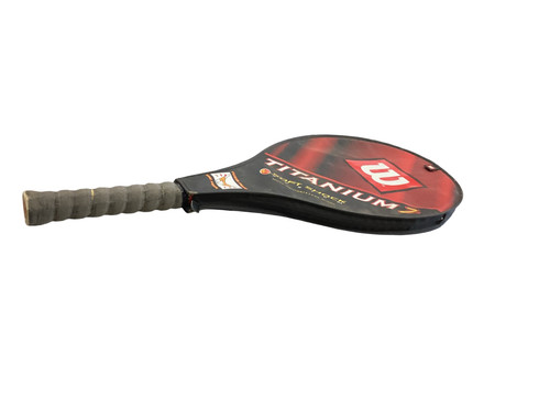Vist Large View of Product Image Which is Used Wilson TITANIUM 2 Adult Tennis Racquet Silver 4 3/8"