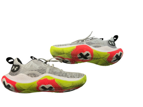 Vist Large View of Product Image Which is Used Under Armour Basketball Shoes Grey Senior 7.5