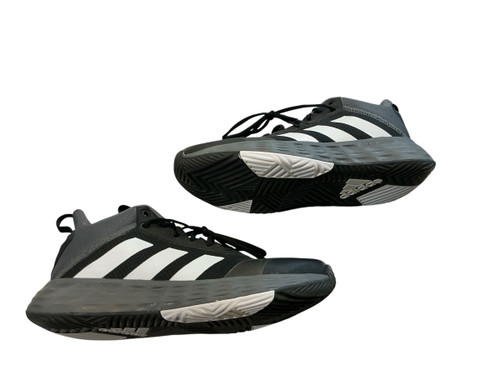 Vist Large View of Product Image Which is Used Adidas Basketball Shoes Black Senior 9.5