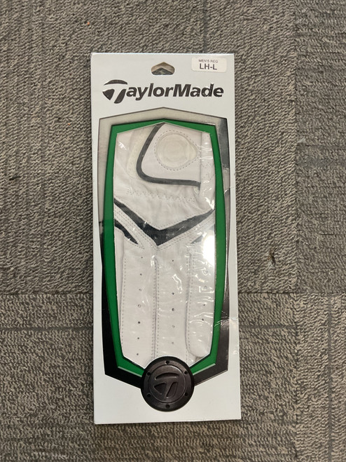 Vist Large View of Product Image Which is Used Taylormade Mens Golf Glove White LG