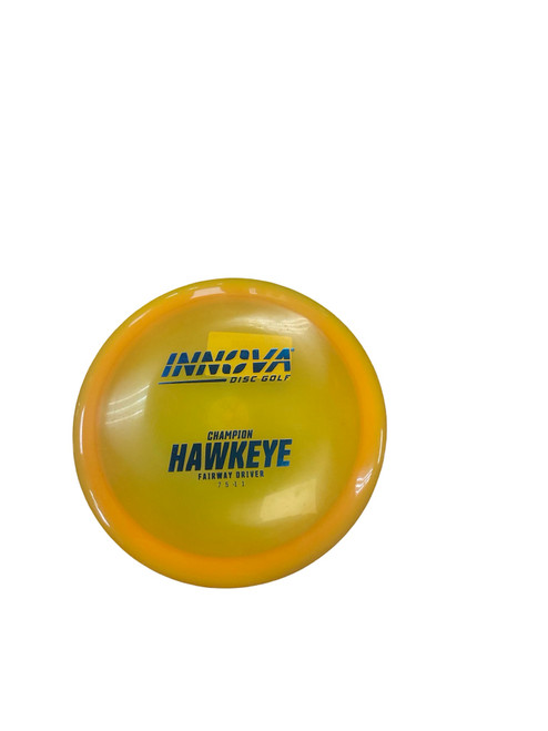 Vist Large View of Product Image Which is Used Innova CHAMPION HAWKEYE Disc Golf Driver Orange 171g