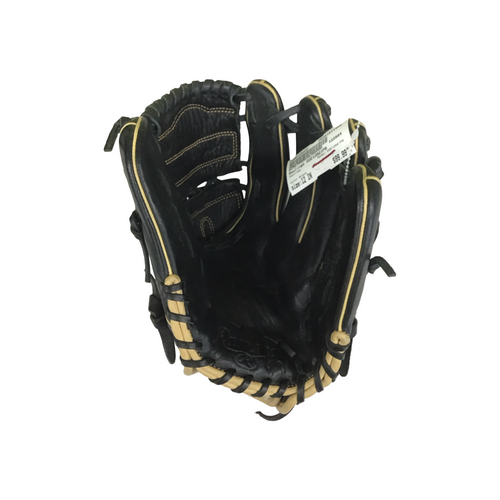 Vist Large View of Product Image Which is Used Rawlings GGE12021PB BB/SB Glove RH Throw Black 12"