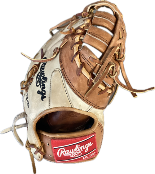 Vist Large View of Product Image Which is Used Rawlings HOH PRODCT-10 BB/SB Glove RH Throw Brown 13"