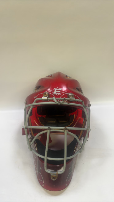 Vist Large View of Product Image Which is Used Easton EASTON Senior Goalie Helmet/Mask Red MD