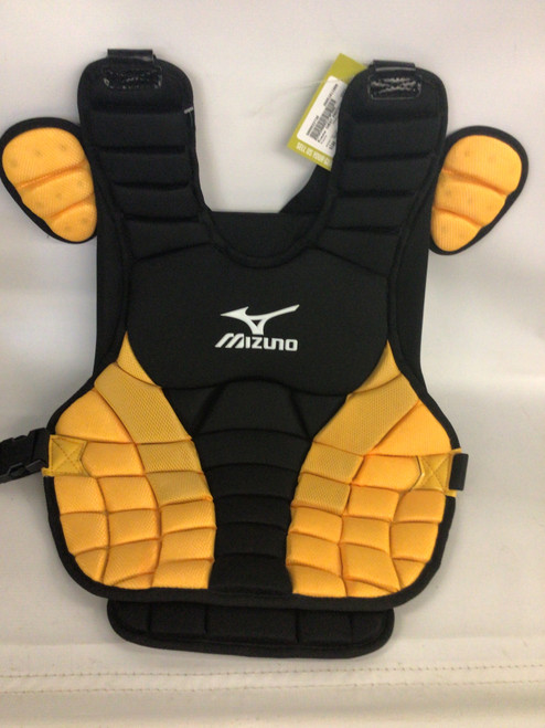 Vist Large View of Product Image Which is Used Mizuno CHEST PROTECTOR Catchers Chest Protector Yellow Intermed