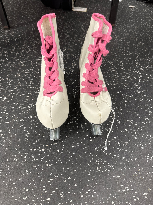 Vist Large View of Product Image Which is Used Girls Figure Skate White Youth 11.0