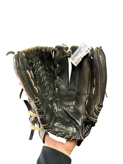 Vist Large View of Product Image Which is Used Mizuno POWER CLOSE BB/SB Glove RH Throw Black 11 1/2"