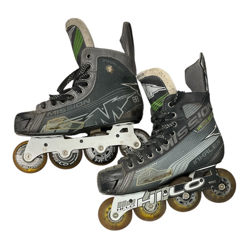 Vist Large View of Product Image Which is Used Mission INHALER AC7 Senior Aggressive Skates Black Senior 5