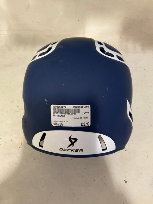 Vist Large View of Product Image Which is Used BB HELMET Batting Helmet No Mask Navy Blue LG