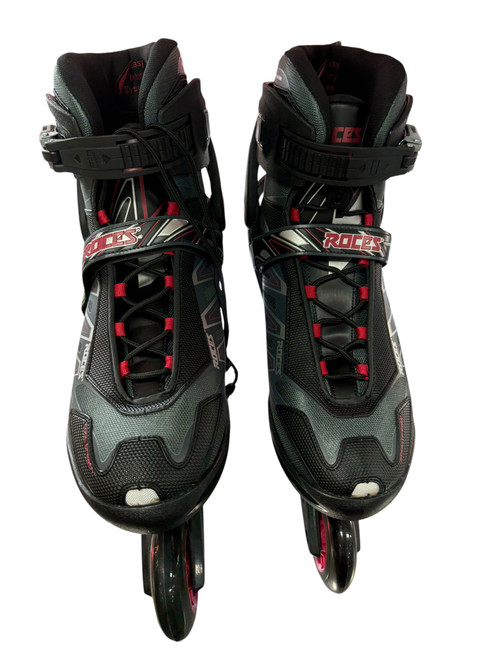 Vist Large View of Product Image Which is Used Roces ZYX ABEC 5 Senior Rec Fitness Skates Black Senior 17