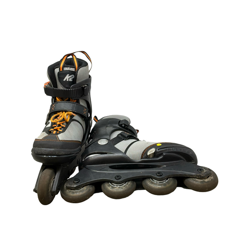 Vist Large View of Product Image Which is Used K2 RAIDER ADJUSTABLE SKATES Junior Rec Fitness Skates Black Adjustable sz 4-8