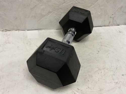 Vist Large View of Product Image Which is Used Hex Dumbbell Black 30 lb