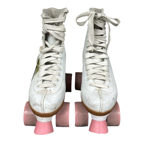 Vist Large View of Product Image Which is Used Chicago LADIES QUADS Senior Roller Quad Skates White Senior 5