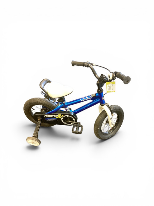 Vist Large View of Product Image Which is Used Royal Baby FREESTYLE 3 Training Wheel Bike Boys Royal Blue 12"