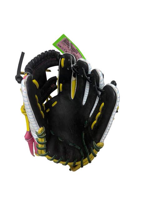 Vist Large View of Product Image Which is Used Victus (THE GRAND) PENCIL Baseball Glove RH Throw 11 1/2" w/ 16" Mini Bat Glove Mallet