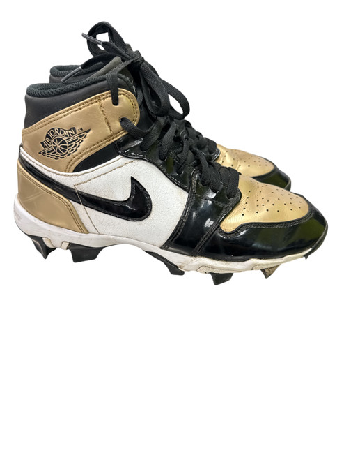 Vist Large View of Product Image Which is Used Nike HF6883-701 Adult FB Cleats Black And Gold Senior 6