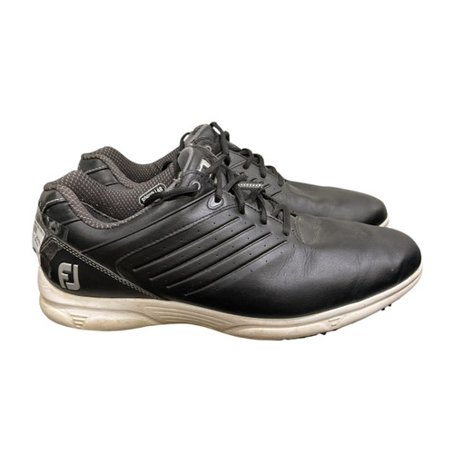 Vist Large View of Product Image Which is Used Foot Joy Mens Golf Shoes Black Senior 11