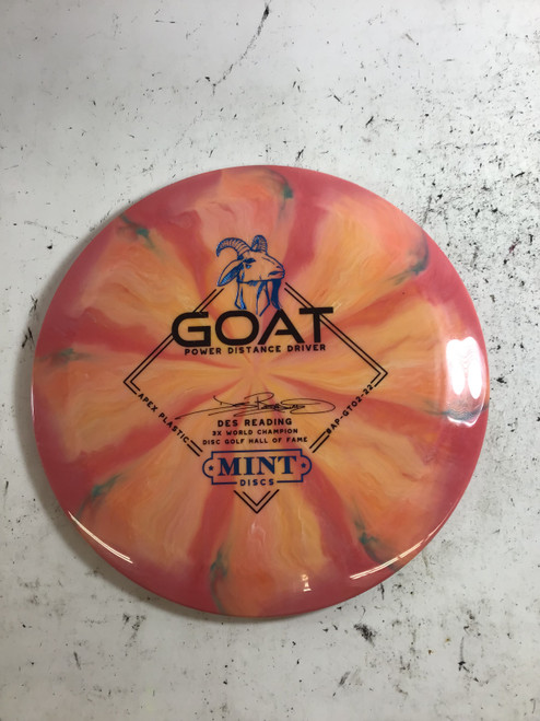 Vist Large View of Product Image Which is Used Mint SWIRL APEX GOAT Disc Golf Driver Pink 175g