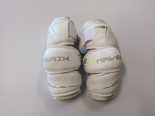 Vist Large View of Product Image Which is Used Maverik M6 Lacrosse Arm Pads/Guards White MD