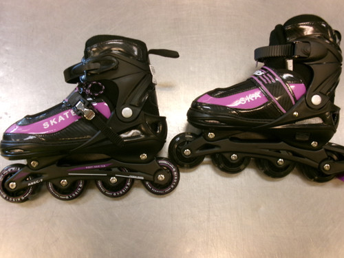 Vist Large View of Product Image Which is Used HIBOY Junior Rec Fitness Skates Black Adjustable