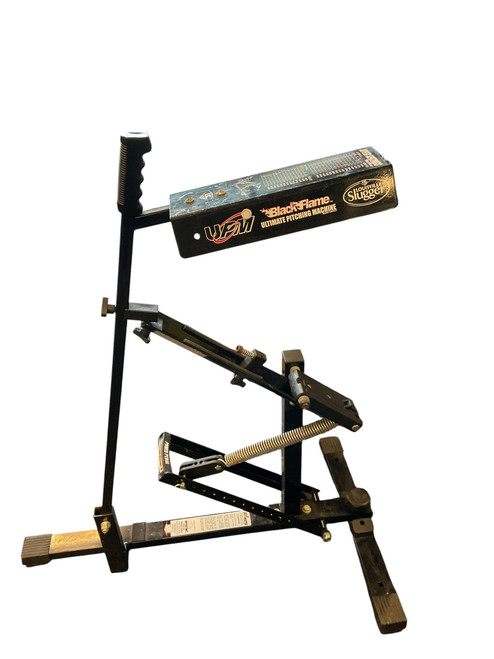 Vist Large View of Product Image Which is Used Louisville Slugger BLACK FLAME PITCHING MACHINE Field Equipment