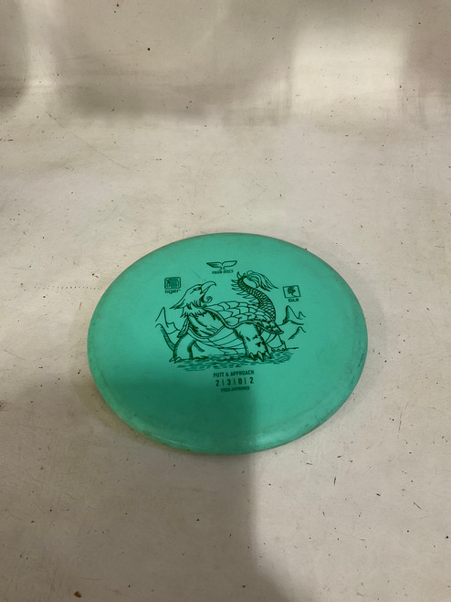 Vist Large View of Product Image Which is Used YIKUN TIGER Disc Golf Putter Turquoise