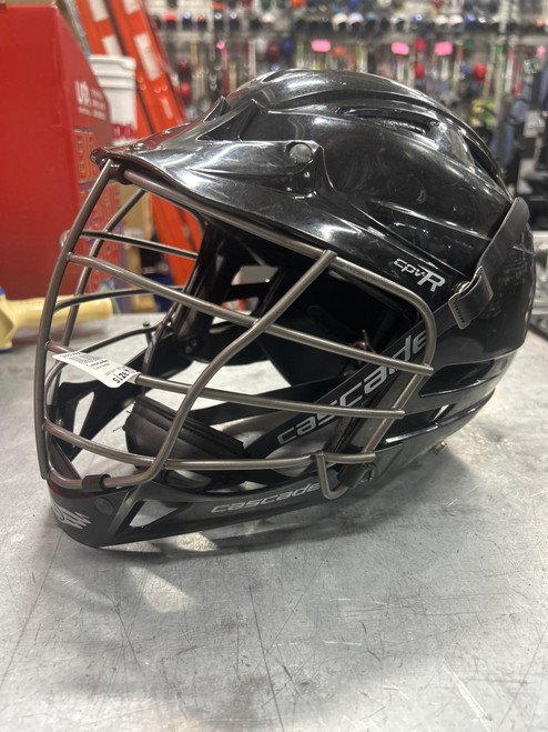 Vist Large View of Product Image Which is Used Cascade CPV-R Lacrosse Helmet Black M/L