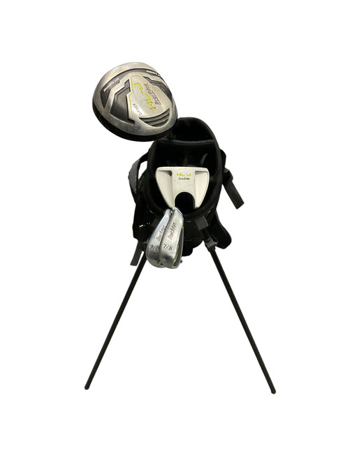 Vist Large View of Product Image Which is Used Tour Edge HOT LAUNCH 5PC JR SET Jr Package Set RH Black And Neon Green 5 Piece