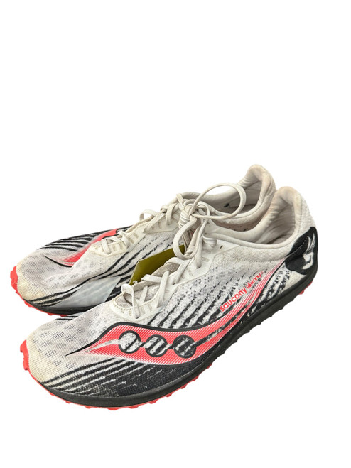 Vist Large View of Product Image Which is Used Saucony Track & Field Cleats Adult White Senior 12