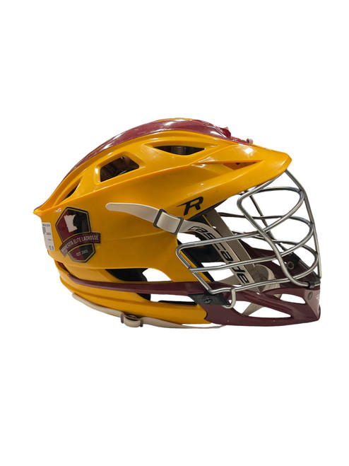 Vist Large View of Product Image Which is Used Cascade R Lacrosse Helmet Gold Fits all