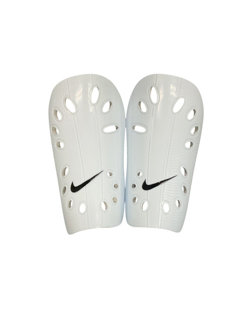 Vist Large View of Product Image Which is Used Nike Soccer Shin Guards Adult White LG
