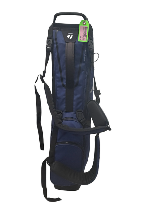 Vist Large View of Product Image Which is Used Taylormade FLEX TECH LITE 4-Way Golf Stand Bag Navy
