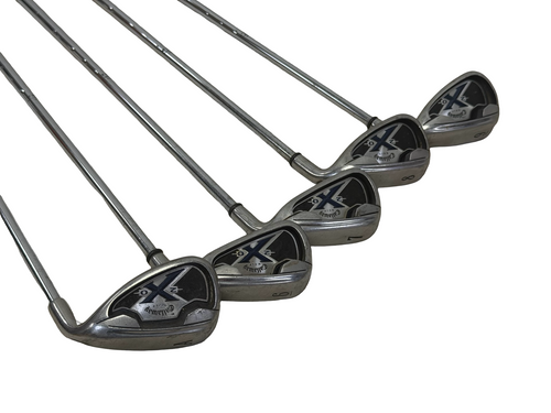 Vist Large View of Product Image Which is Used Callaway X-20 Mens Golf Iron Set RH 6I-AW (missing PW) w/ Uniflex Shafts - Standard
