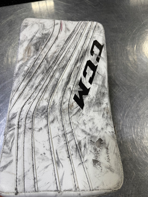 Vist Large View of Product Image Which is Used CCM PREMEIRR19 Junior Goalie Blocker White