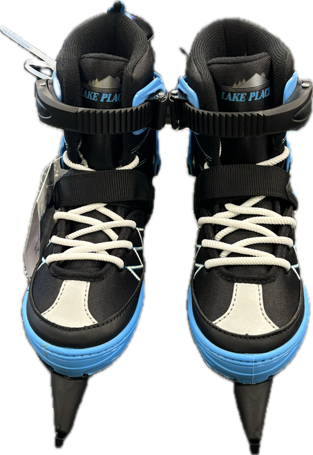 Vist Large View of Product Image Which is Used Lake Placid MONARCH Boys Softboot Skate Royal Blue Adjustable