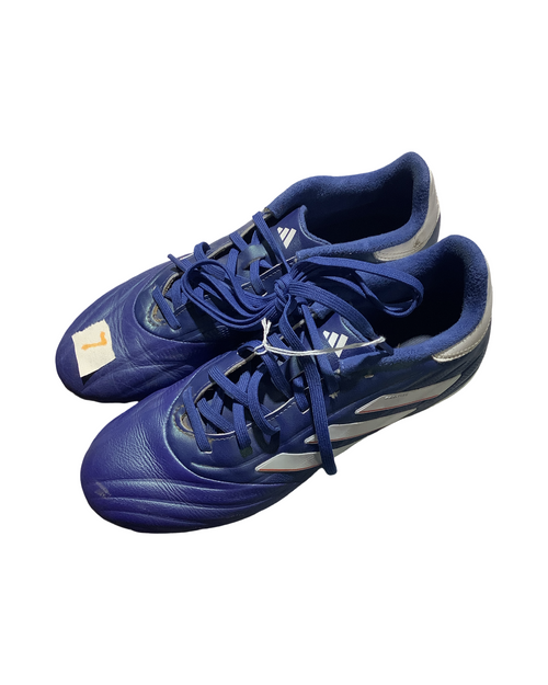 Vist Large View of Product Image Which is Used Adidas Soccer Cleats Royal Blue Senior 7