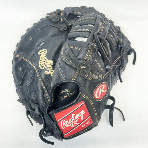 Vist Large View of Product Image Which is Used Rawlings RENEGADE BB/SB First Base RH Throw Black 11 1/2"