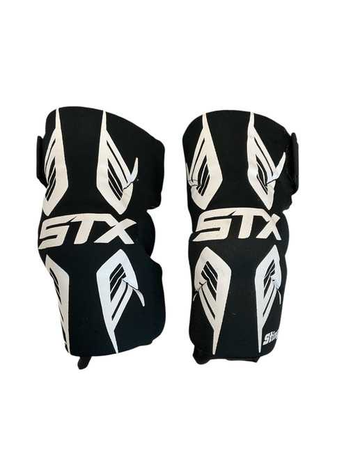 Vist Large View of Product Image Which is Used STX STINGER Lacrosse Arm Pads/Guards Black MD