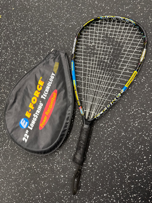 Vist Large View of Product Image Which is Used E-force SHOCK Adult Racquetball Racquet Black Unknown