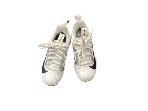 Vist Large View of Product Image Which is Used Nike FAST FLEX ALPHA BB/SB Cleats White Youth 10.0