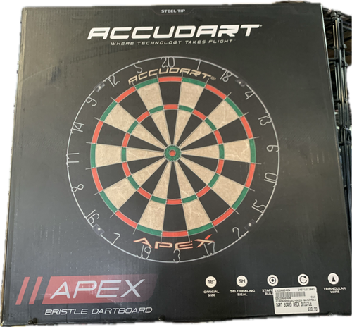 Vist Large View of Product Image Which is New DART BOARD APEX BRISTLE